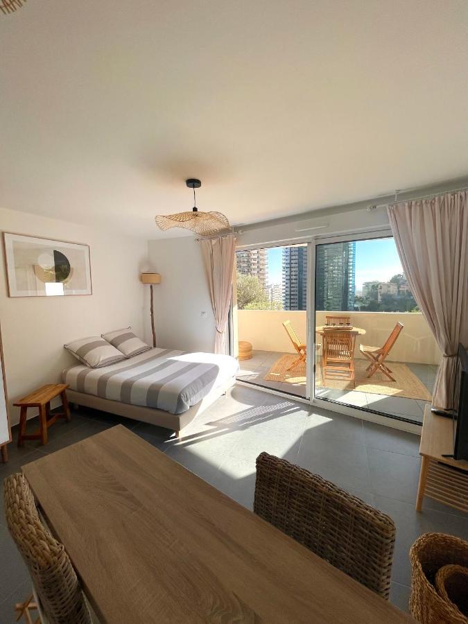 Luxueux Studio Neuf - Frontiere Monaco - Piscine - Parking Prive Ngoại thất bức ảnh